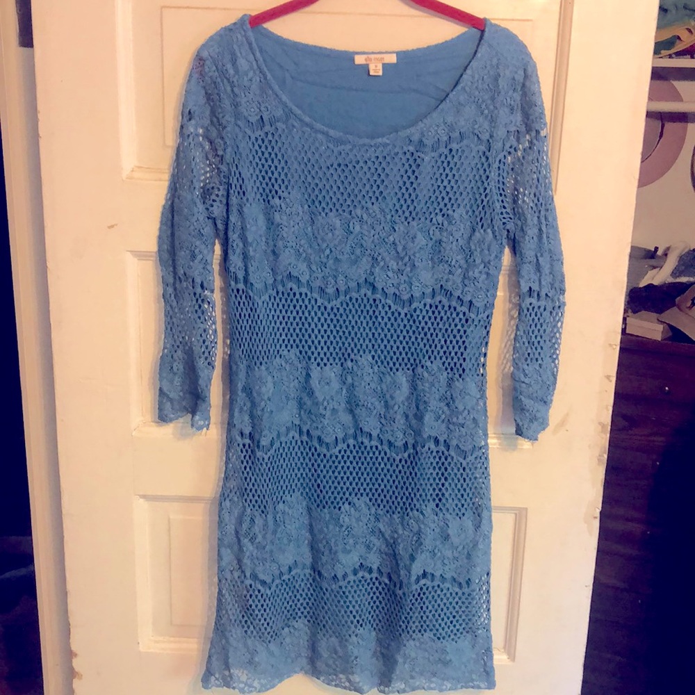 Ella Moss Blue lace dress